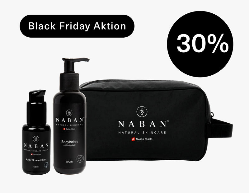 NABAN Black Friday Aktion mit After-Shave, Bodylotion und Kulturtasche