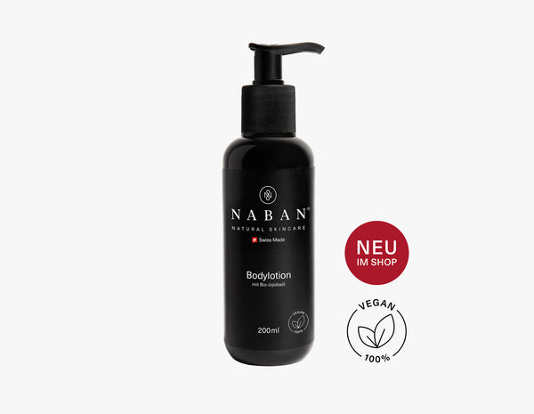 NABAN Lotion pour le corps 200ml | NABAN | La cosmétique naturelle suisse avec du style | 100% naturelle | vegan | Acheter maintenant !