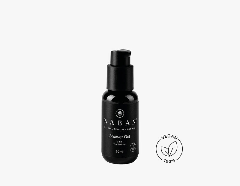 Duschgel für unterwegs | NABAN | Die Schweizer All-in-One Rasur- und Hautpflege für Männer | 100% natürlich | vegan | Jetzt kaufen! NABAN – Natural Skincare for Men